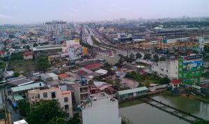 Vietnam Highway 22 from Phu Yen Apartment - HCMC, Vietnam