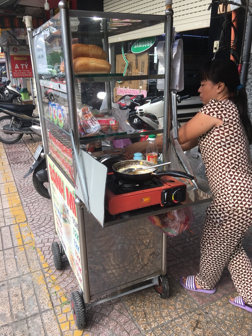 Banh mi on Hoang Dieu street in District 4