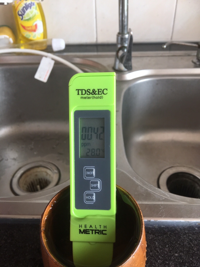 Water test results for tap water in Saigon
