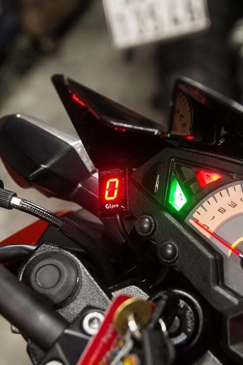Gopro gear indicator for Kawasaki Z300 