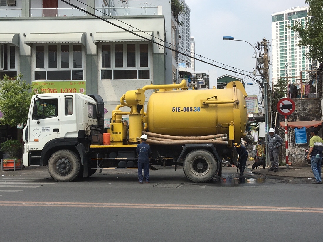 Water truck in Saigon, Vietnam 