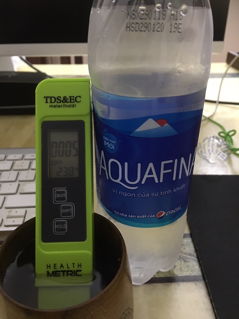 Aquafina bottled water test