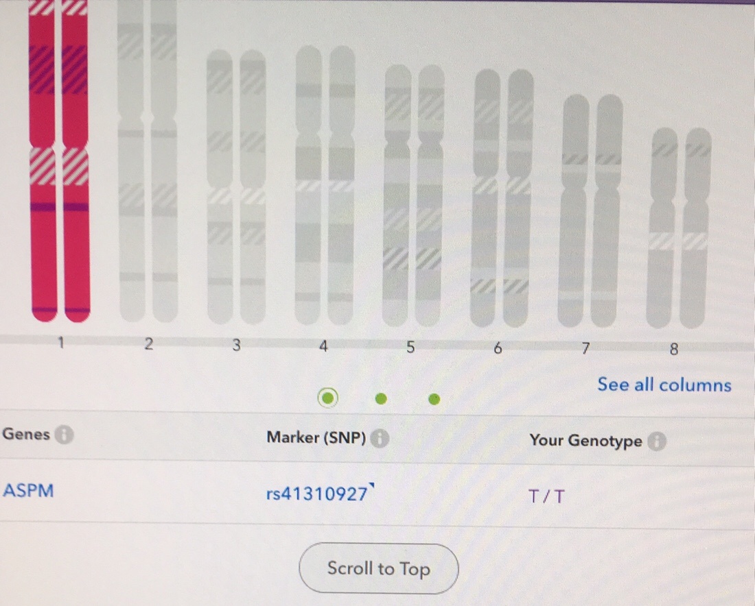 SNP rs41310927 results from 23andme 
