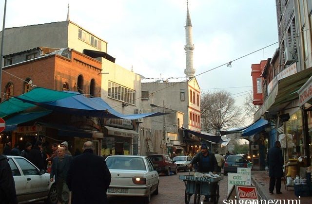 Turkish Shops outside Fatih Cami - Istanbul, Turkey