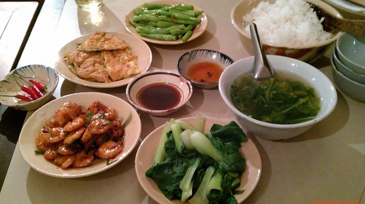 Vietnamese meal at Cuc Gach Cafe - Saigon, Vietnam
