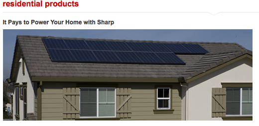 Sharp Solar Panels