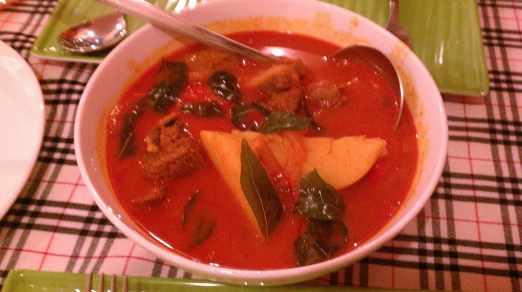 Halal red curry at Banana Leaf - Saigon