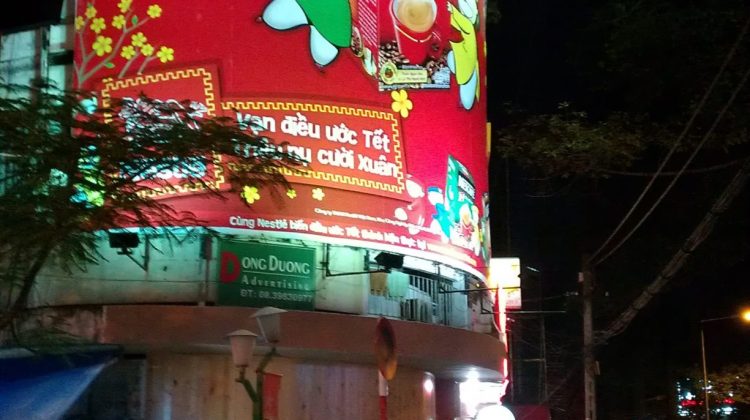 Nescafe sign in Saigon