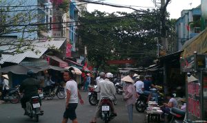 Small Quiet Market during Tet in Saigon