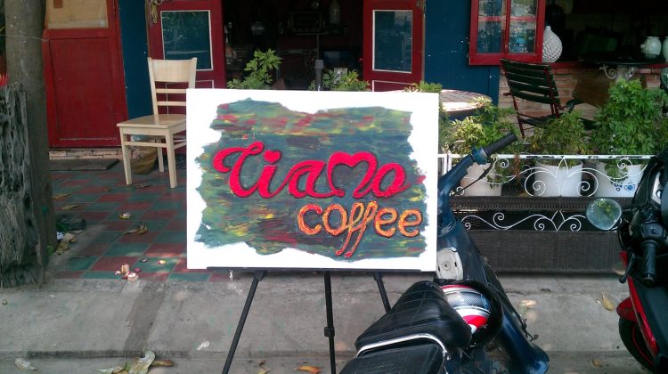 Tiamo Coffee Sign