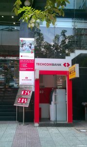 Techcombank ATM in Saigon