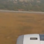 Air Astana KC907 landing at New Dehli